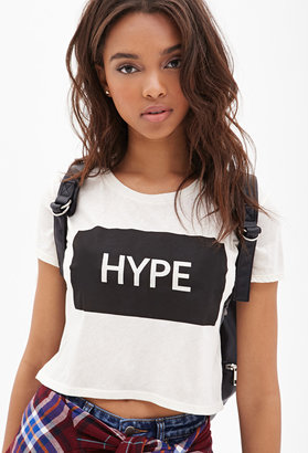 Forever 21 Hype Graphic Boxy Tee