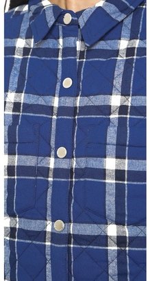 Marc by Marc Jacobs Toto Plaid Quilted Flannel Shirt