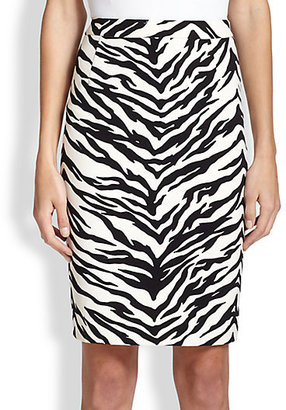 Moschino Cheap & Chic Moschino Cheap And Chic Zebra-Print Skirt