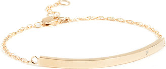 Jennifer Zeuner Jewelry Horizontal Bar Bracelet with Diamond