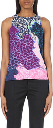 Peter Pilotto Graphic stretch-crepe top