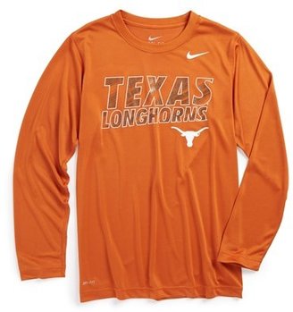 Nike 'Texas Longhorns' Dri-FIT Long Sleeve T-Shirt (Big Boys)