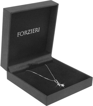 Forzieri 0.125 ct Diamond Flower 18K Gold Pendant Necklace