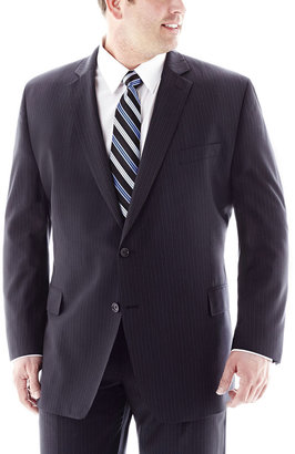 JCPenney Stafford Executive Super 130 Navy Pinstripe Suit Jacket-Big & Tall