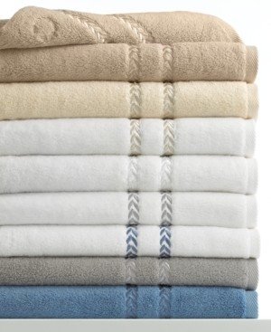 Lenox Pearl Essence Cotton 13" Square Washcloth Bedding