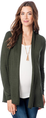 A Pea in the Pod White and Warren Long Sleeve Cascade Maternity Sweater