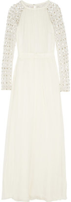 Temperley London Angeli embellished silk-chiffon and tulle gown