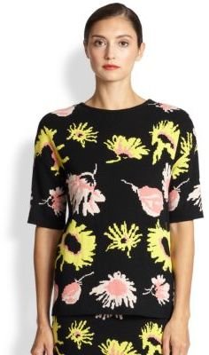 Moschino Cheap & Chic Moschino Cheap And Chic Floral-Knit Top