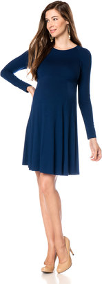 A Pea in the Pod Isabella Oliver Long Sleeve Fit And Flare Maternity Dress