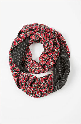 J. Jill Floral & dots silk infinity scarf