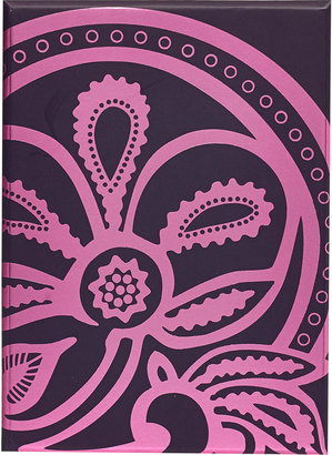 Liberty Print Purple Tanjore Lotus Note Card Set