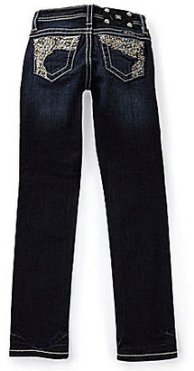 Miss Me Girls 7-16 Winged-Embroidered-Pocketed Skinny Jeans
