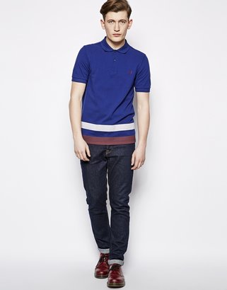 Fred Perry Polo with Printed Hem