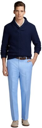 Brooks Brothers Clark Fit Linen and Cotton Pants