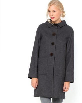 La Redoute MADEMOISELLE R Wool Mid-Length Coat