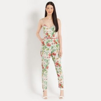 Oasis butterfly blossom crepe jumpsuit