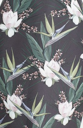 Style Stalker STYLESTALKER 'Sail Away' Floral Print Cutout Midi Sheath Dress