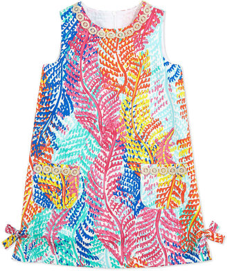 Lilly Pulitzer Little Lilly Fern-Print Classic Shift Dress, Cameo White, Sizes 2-10