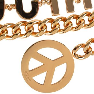 Moschino Double Chain Logo Belt