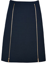 Michael Kors Midnight Blue Wool Skirt
