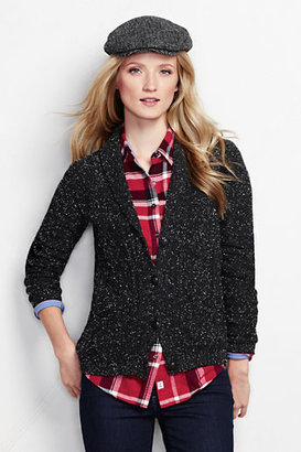 Lands' End Women's Petite Drifter Cable Cardigan Sweater