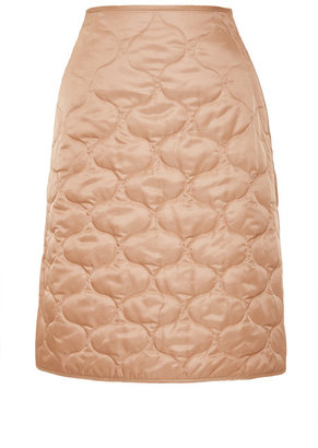 Sonia Rykiel Satin Nylon Skirt With Quilted Padding Make Up