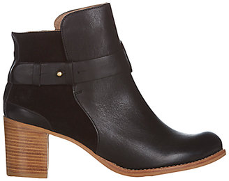 NW3 by Hobbs Otto Leather Ankle Boots, Black