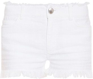 Alexander Wang T BY Frayed Cotton Shorts