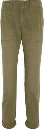 Current/Elliott The Army Buddy cotton-twill straight-leg pants