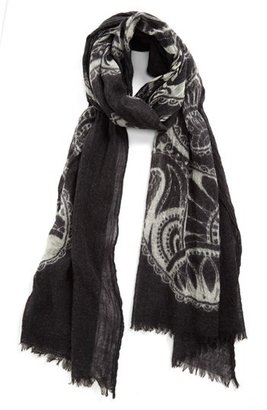 Nordstrom 'Paisley Party' Wool Gauze Scarf