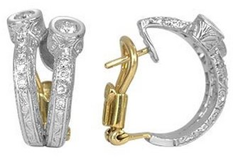 Torrini Liu Collection - 18k White Gold and Diamond Earrings