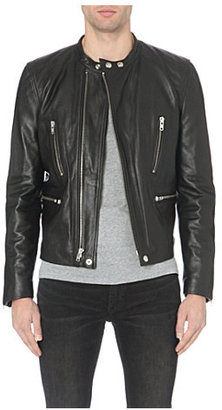 BLK DNM Zip-detail leather jacket