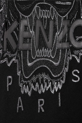 Kenzo Tiger embroidered cotton sweatshirt dress