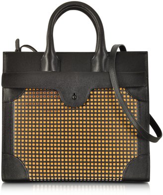 Carven Carnet Perforated Leather Tote Bag