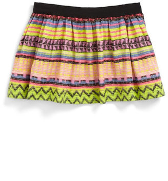 Milly Minis Raffia' Gathered Skirt (Toddler Girls, Little Girls & Big Girls)