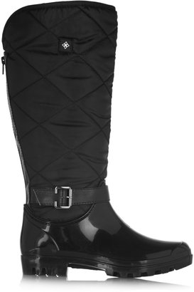 dav Lug quilted shell and rubber rain boots