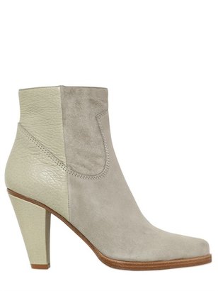 Chloé Chloe' - 90mm Calf Leather & Suede Ankle Boots