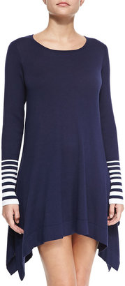 Tommy Bahama Crewneck Sweater with Striped Cuffs