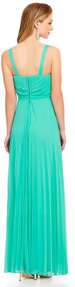 Xtraordinary V-Neck Pleated Gown