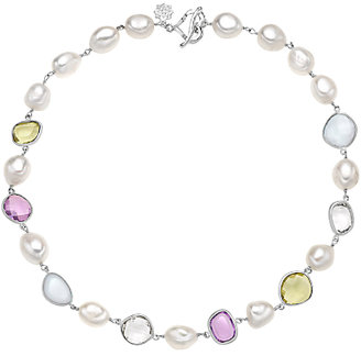 Dower & Hall Candy Sterling Silver Multi-Stone Necklace