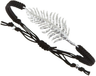 Tai Silver Feather Drawstring Bracelet