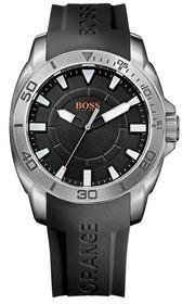 Boss Black Boss Hugo Dial Stainless Steel Case And Black Rubber Strap Mens Watch