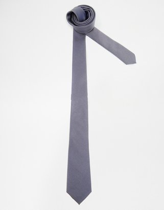 ASOS Slim Textured Tie - Lilac
