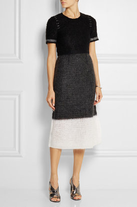 Calvin Klein Collection Alessia wool and mohair-blend midi dress