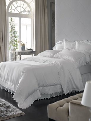 Sheridan Maillard snow single duvet cover, embroidered lac