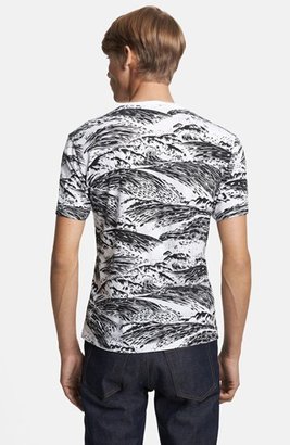 Kenzo Wave Print Crewneck T-Shirt