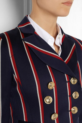 Altuzarra Seth striped wool and cotton-blend blazer