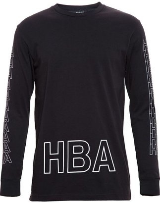 Hood by Air Logo Print Cotton Long Sleeve T-shirt