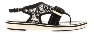 Nicholas Kirkwood Lace and suede sandals