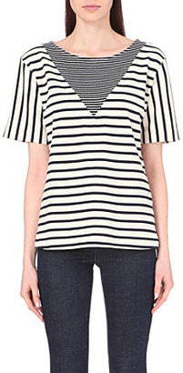 MiH Jeans Contrast stripe pattern t-shirt